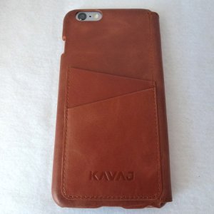 Kavaj Dallas iPhone 6 Plus Leather Wallet Case: Back View.jpg