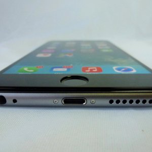 Imos Solid EX 3D Corning Gorilla Glass for iPhone 6+- Front View with Screen On.jpg