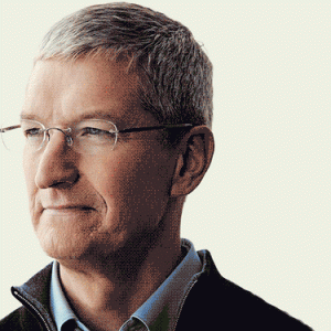 Tim Cook looking away from explosion.gif