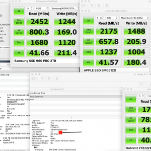 Comparison Samsung vs Sabrent vs Apple 512GB SSD.png