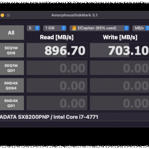 1 ADATA XPG SX8200 Pro 2TB Thunderbolt 3; 1st in chain connected to Thunderbolt 1 host.png