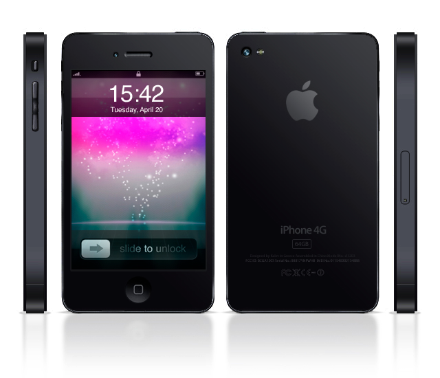 black iPhone 4G.png