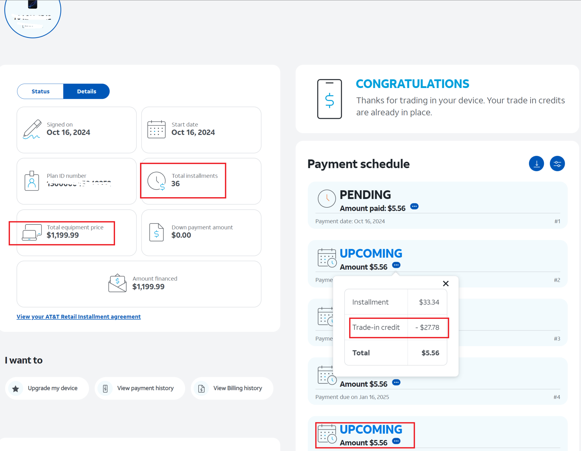 completed trade-in - credit shows up.png
