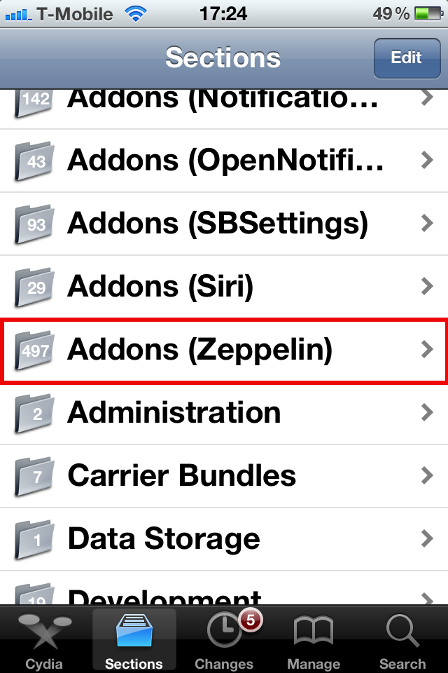 Cydia Zeppelin Addons.PNG