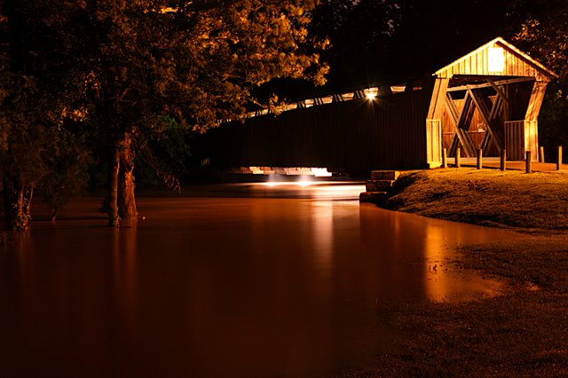 Flooded Bridge Late Night.JPG
