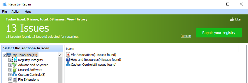 Glary-Registry Repair.png