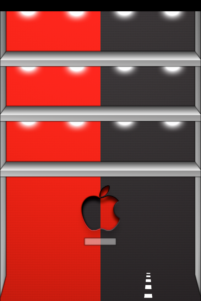 IphoneWallpaperRedBlackAppleWithLights.png