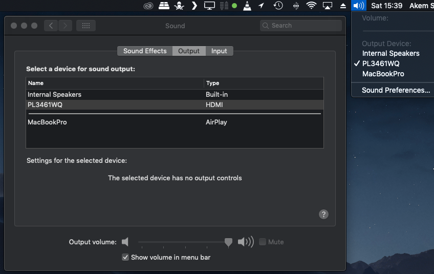 Mac Mini - HDMI - Sound.png