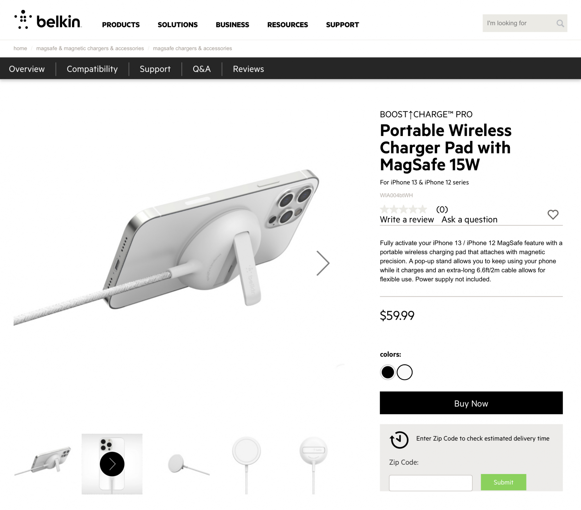 MagSafe Portable Wireless Charger Pad for iPhone 13 & iPhone 12  Belkin.png