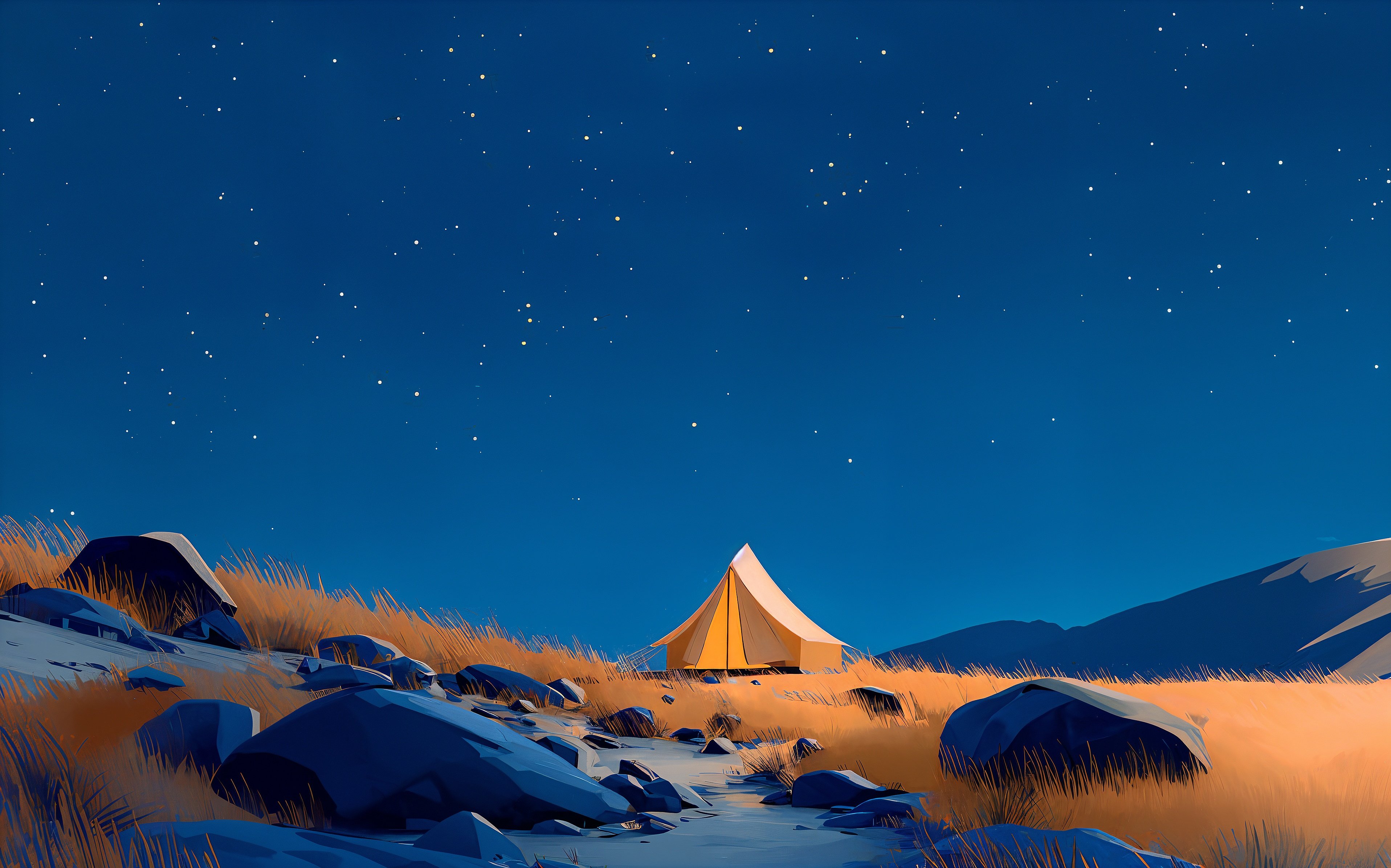 Night Scene with Tent and Stars.jpeg