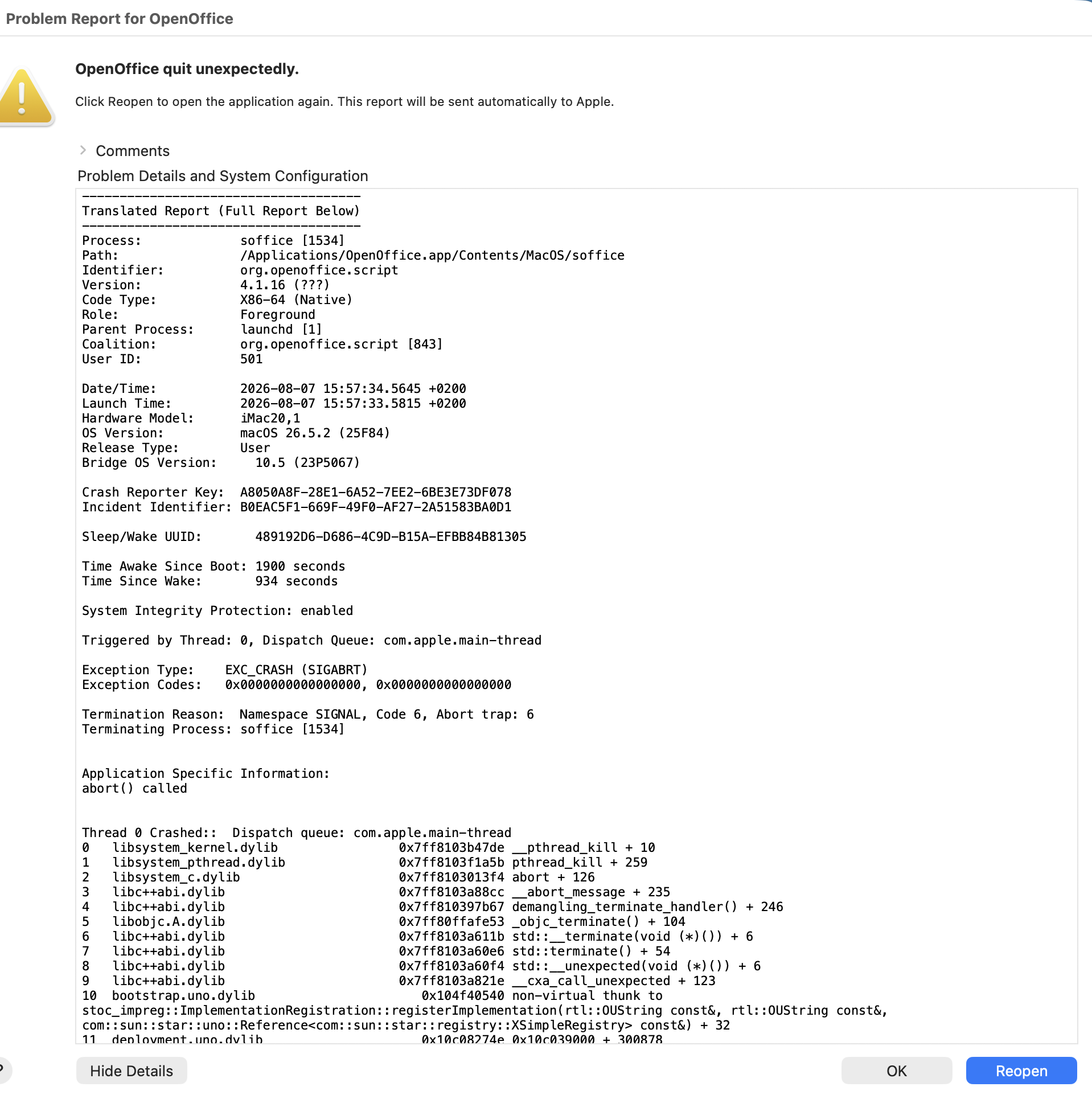 Open Office crash.png