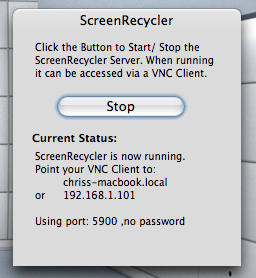 ScreenRecycler Started.png