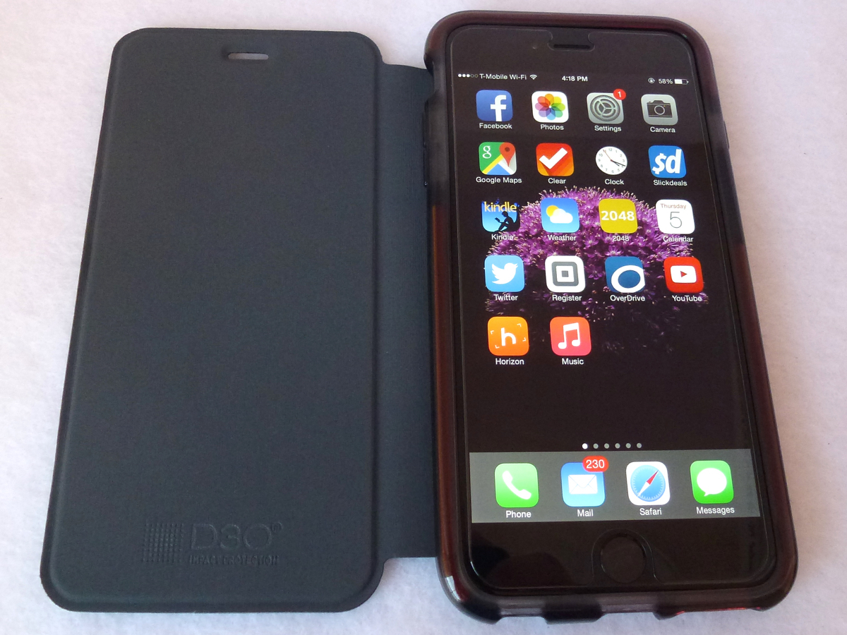 Tech21 Classic Shell with Cover: Open View.jpg