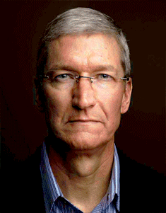 Tim Cook With Wig to Replace Angela.gif