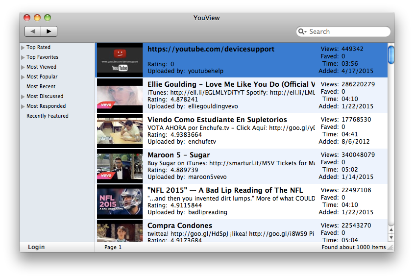YouTube Device Support Result.png