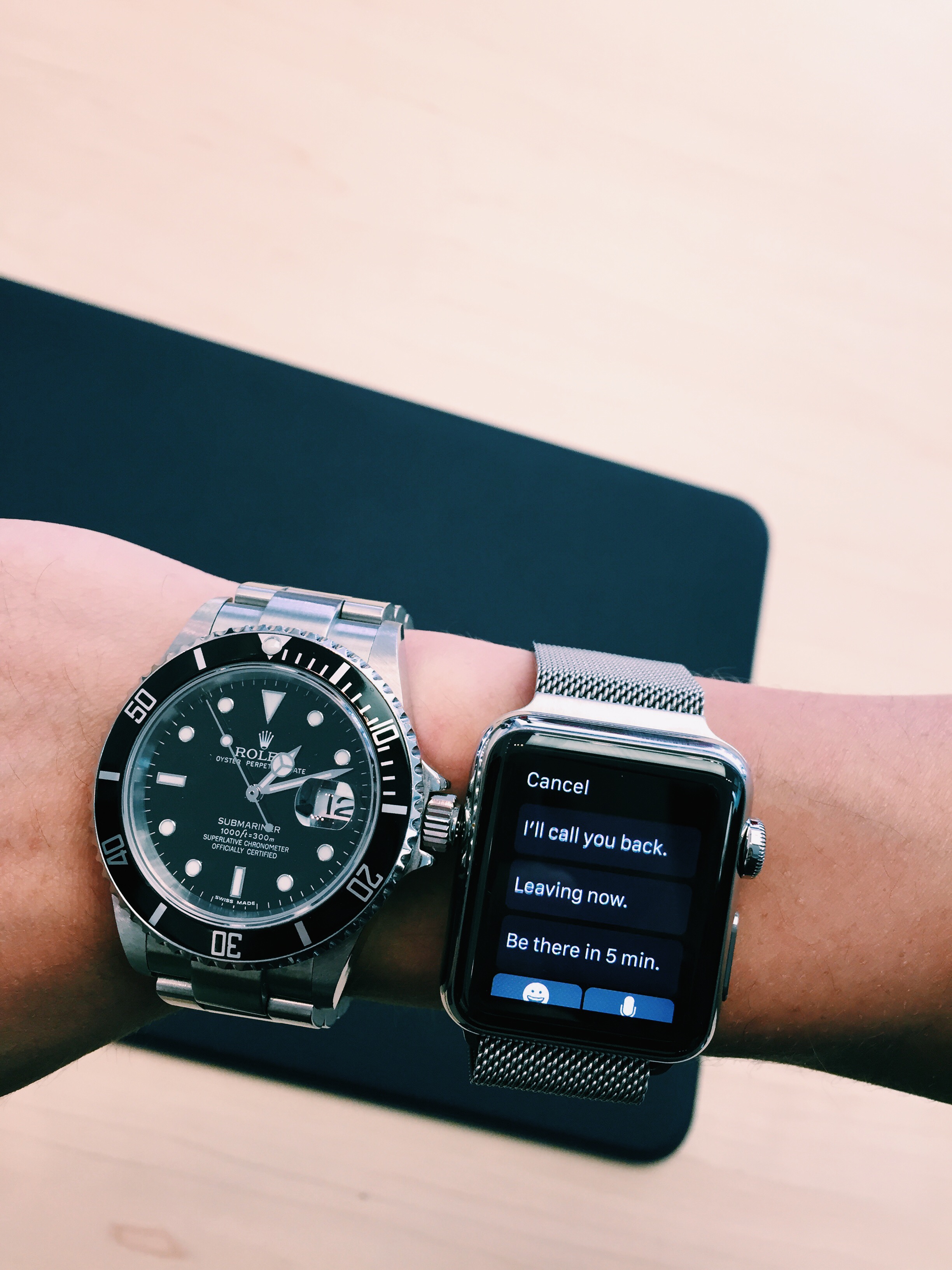 38mm compared to 42mm apple watch