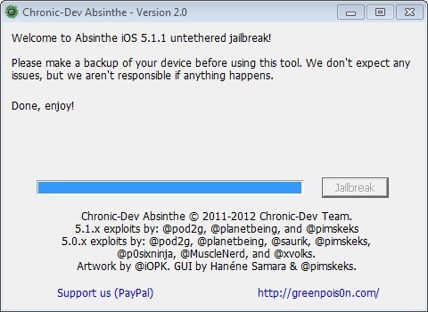 How to Jailbreak the iPad 3, iPhone 4S, iPad 2, etc. w/ Absinthe 2.0 iOS  5.1.1 Untethered Jailbreak 