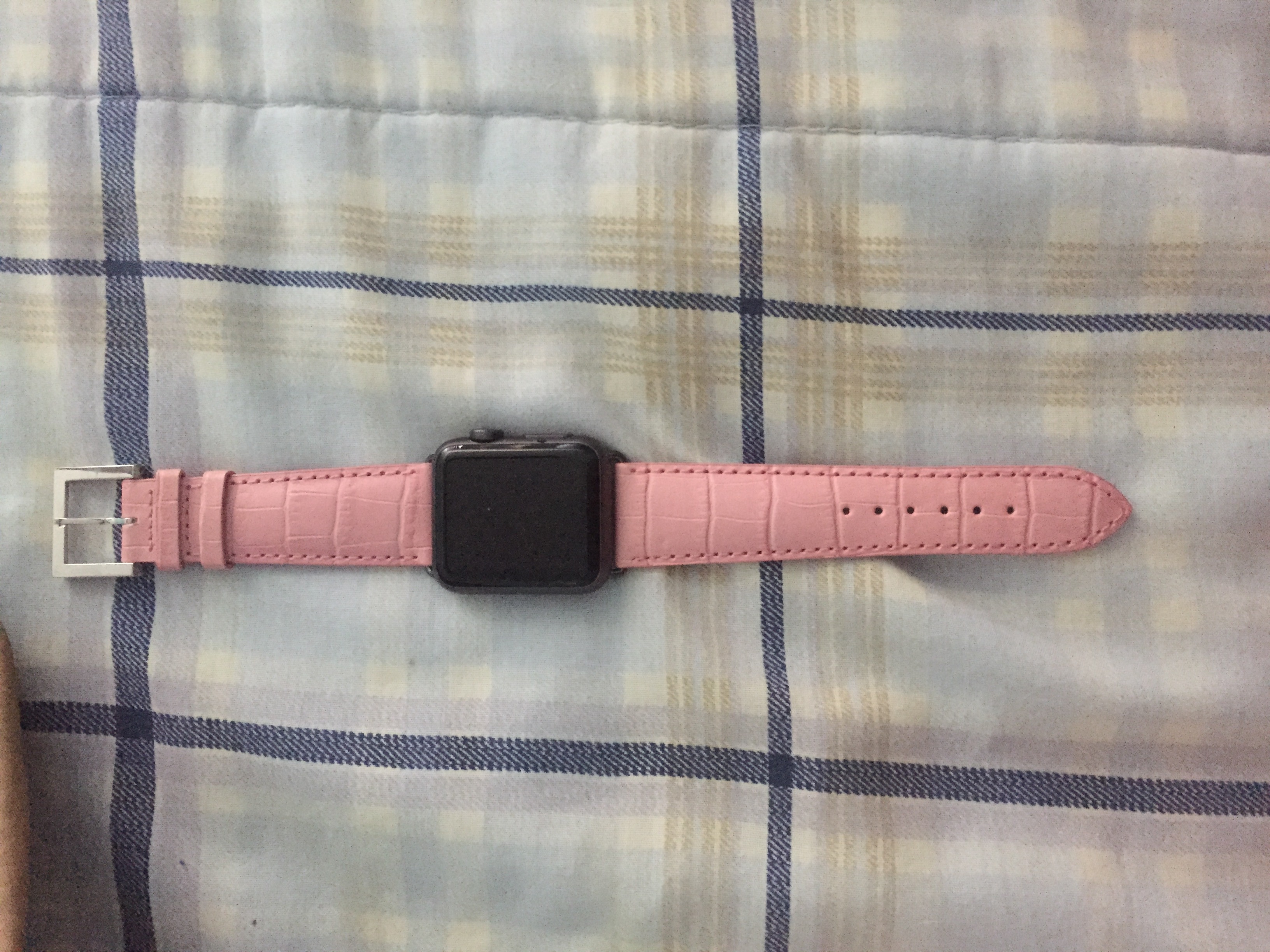 Received my StrapSmith Louis Vuitton Graphite Apple Watch Band. Happy with  how it turned out [MIC] : r/AppleWatch