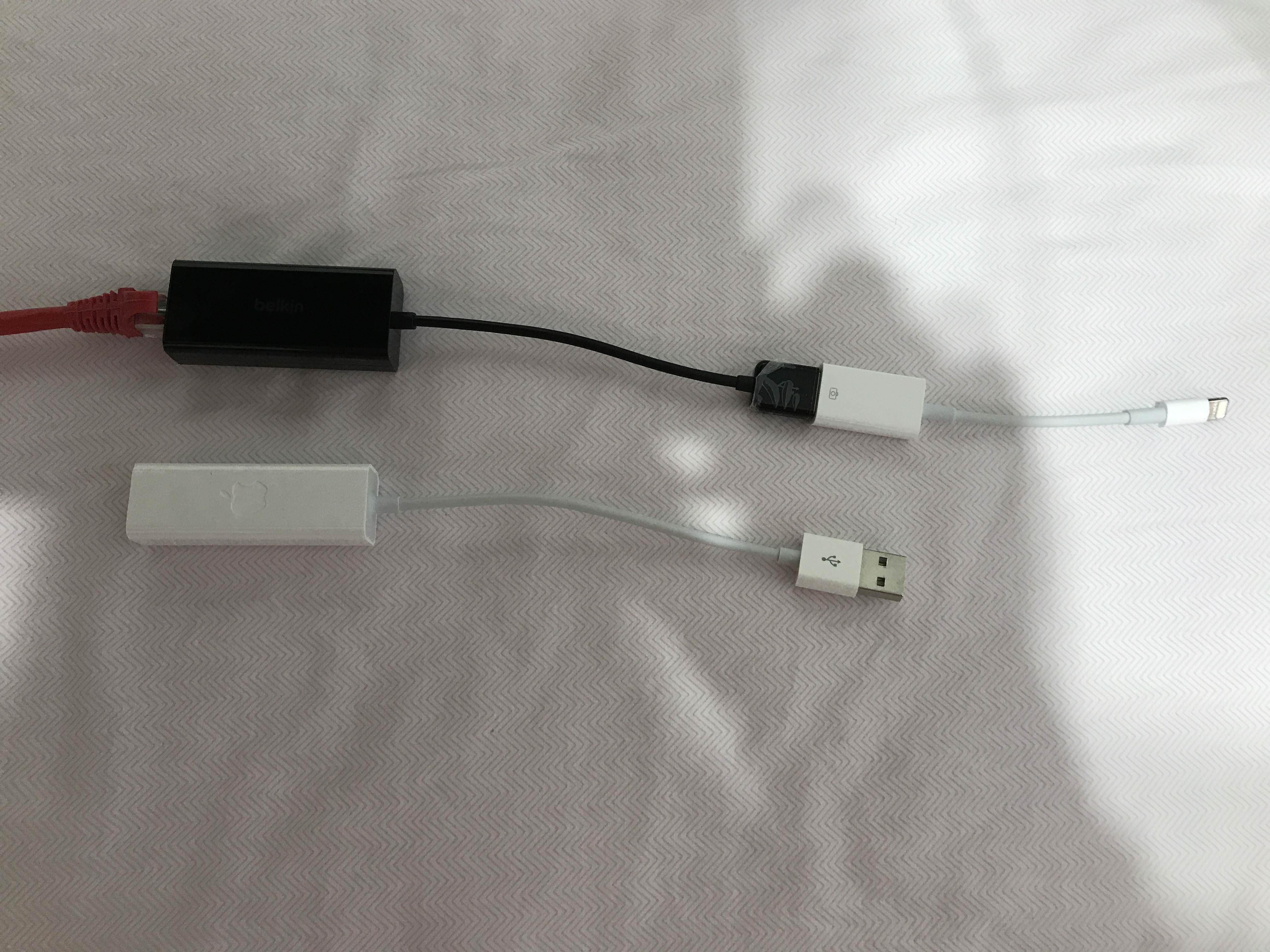 Adaptateur BELKIN Lightning et Ethernet pour iPad, iPhone ou iPod