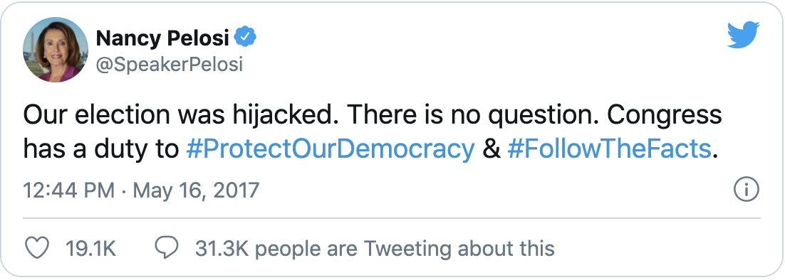 The tweet was published back in 2017