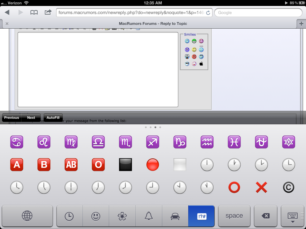 True copyright symbol lacking on iPad | MacRumors Forums