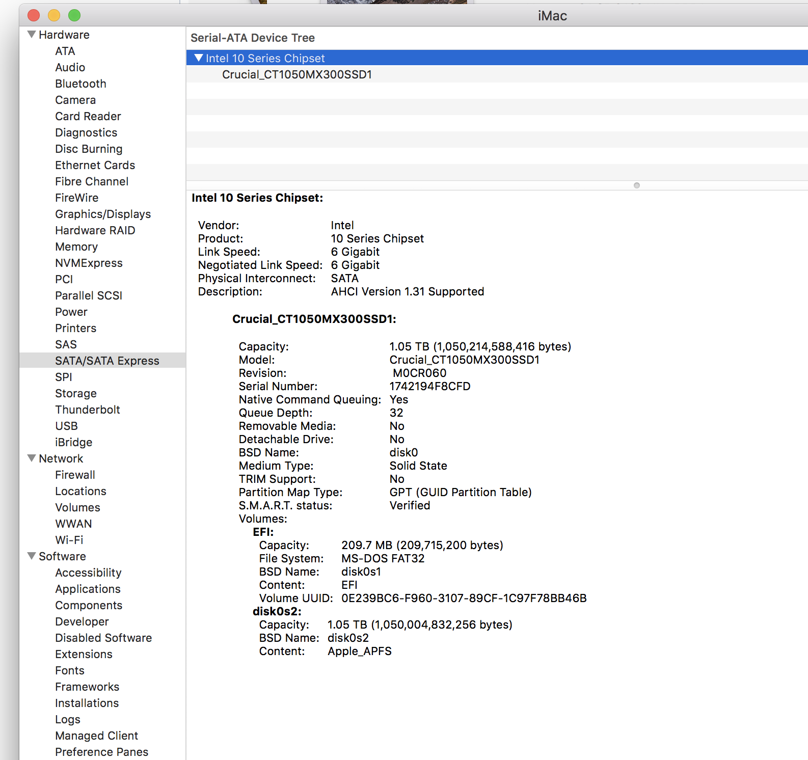 New iMac 2017 shows SSD SATA | Forums