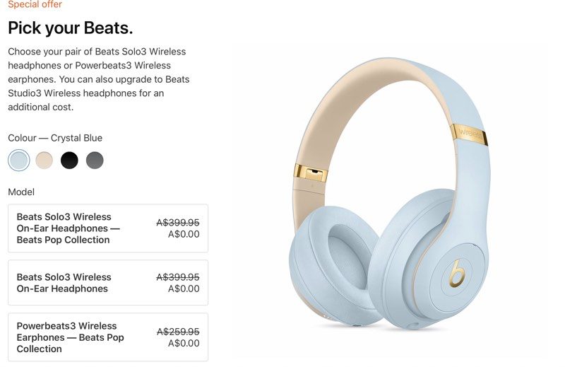 Apple free beats promotion 2017