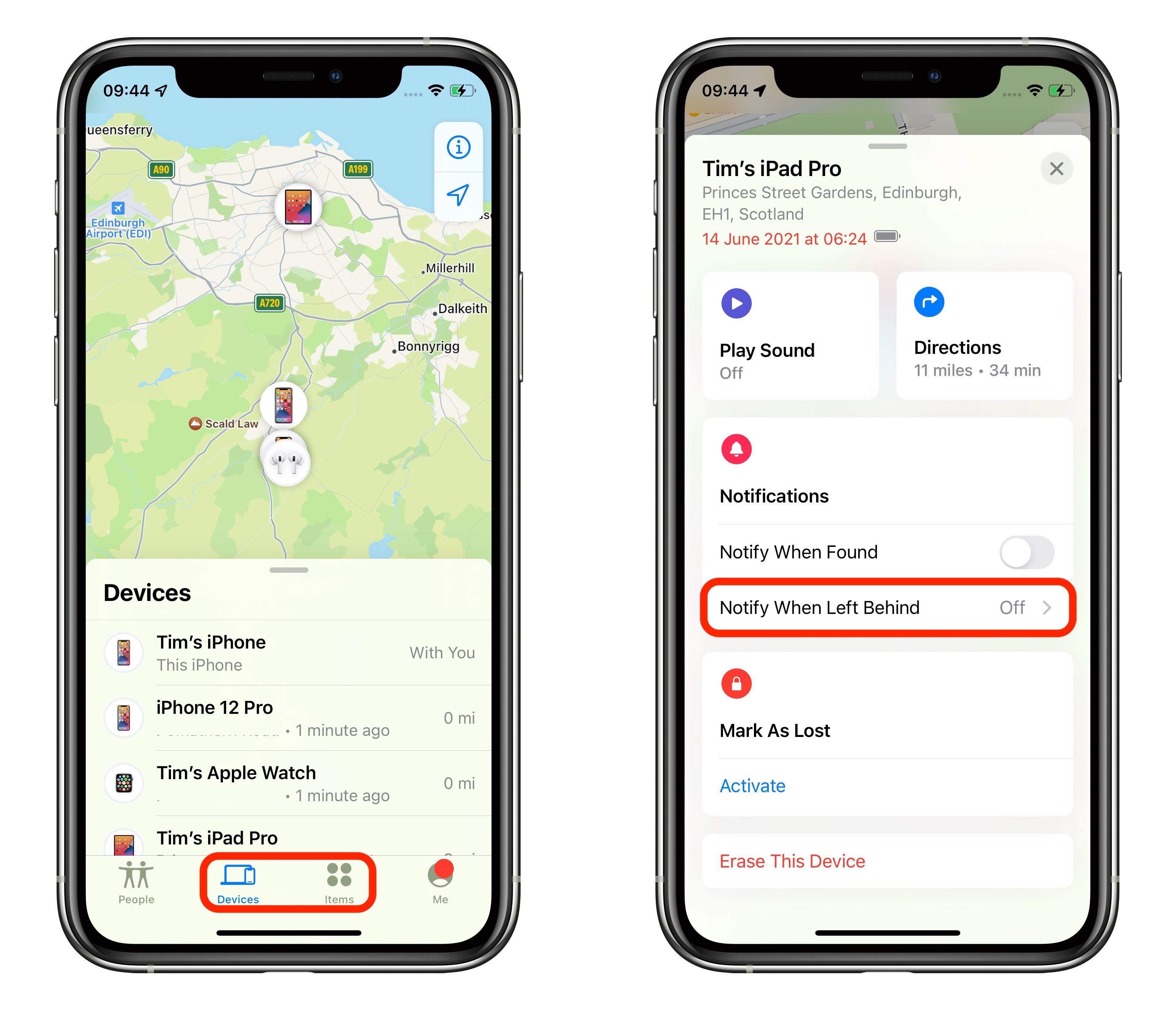 iOS 15: How to Get Notified If You Leave an AirTag or Apple Device