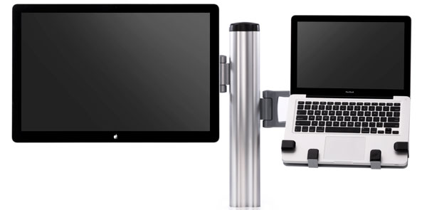 Dual Monitor Arm That Mounts A Mbp And 27 Cinema Display Macrumors Forums