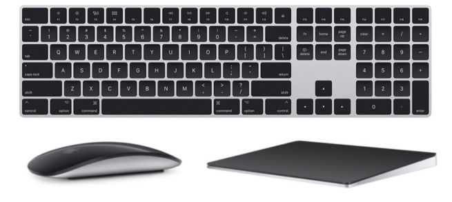 Apple space gray keyboard without numeric keypad keys