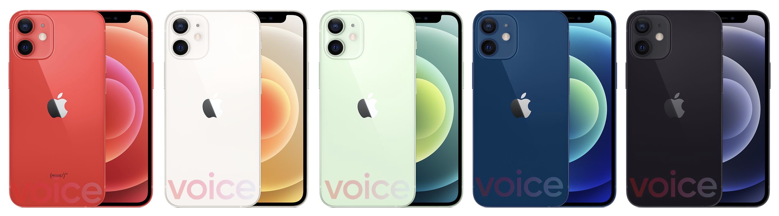 Iphone 12 And Iphone 12 Mini Leaked In Blue Red Green Black And White Macrumors Forums