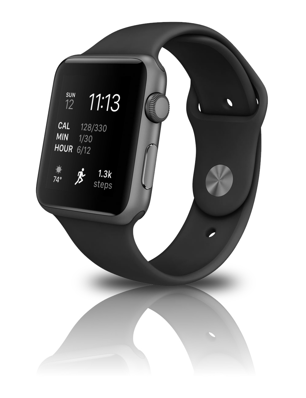 apple watch series 1 black screen