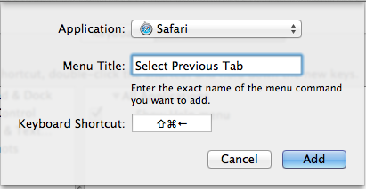 Change Keyboard Shortcut To Switch Tabs In Safari Macrumors Forums