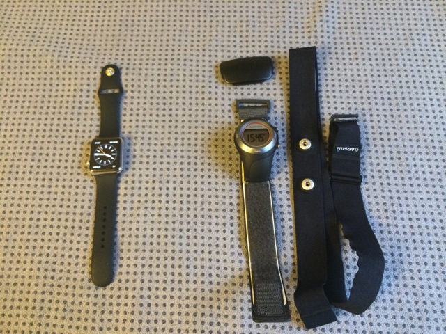 running with stainless steel apple watch