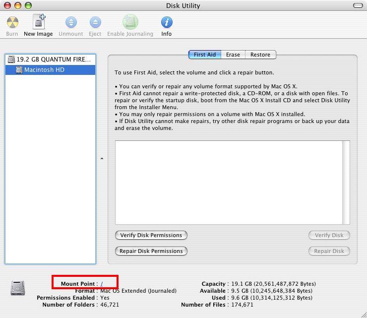 Disc Utility Mount Point? MacRumors Forums
