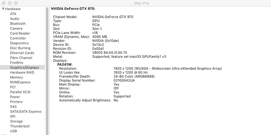 F1 2016 mac issues on Geforce GTX 970 SSC
