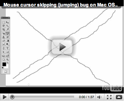 Mouse Cursor Jumps Vista