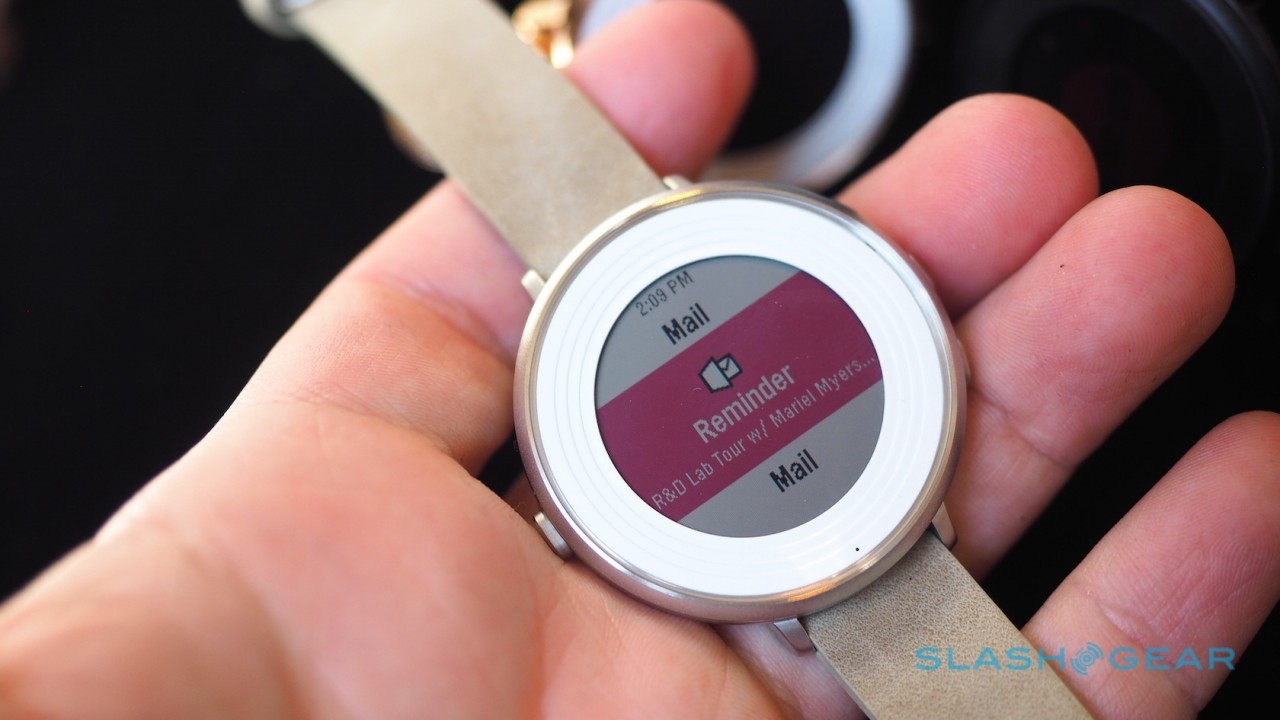 pebble watch round