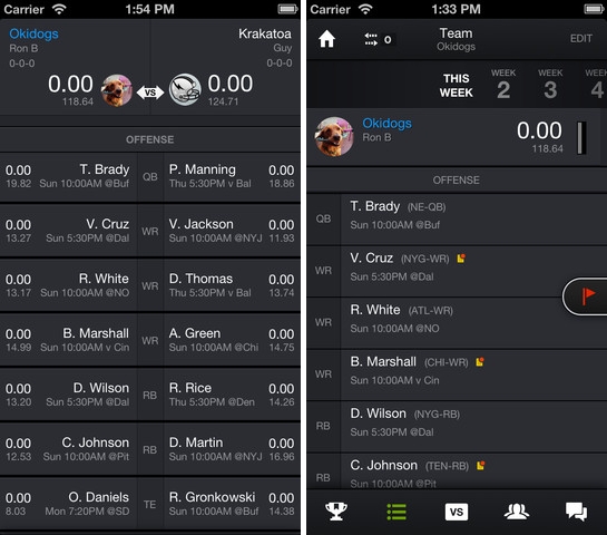 Yahoo Updates Fantasy Football iOS App With Mobile Drafting - MacRumors