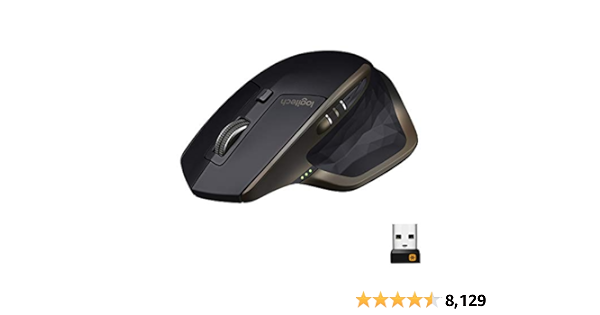  Logitech MX Master Wireless Mouse – High-precision Sensor,  Speed-Adaptive Scroll Wheel, Easy-Switch up to 3 Devices - Meteorite Black  : Electronics
