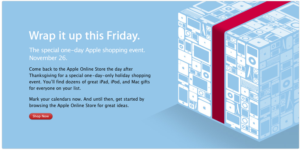 Apple sale. Shopping Day. One day shop