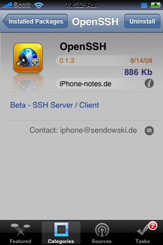 use cyberduck to ssh iphone