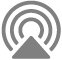 the Airplay audio icon the Airplay audio icon