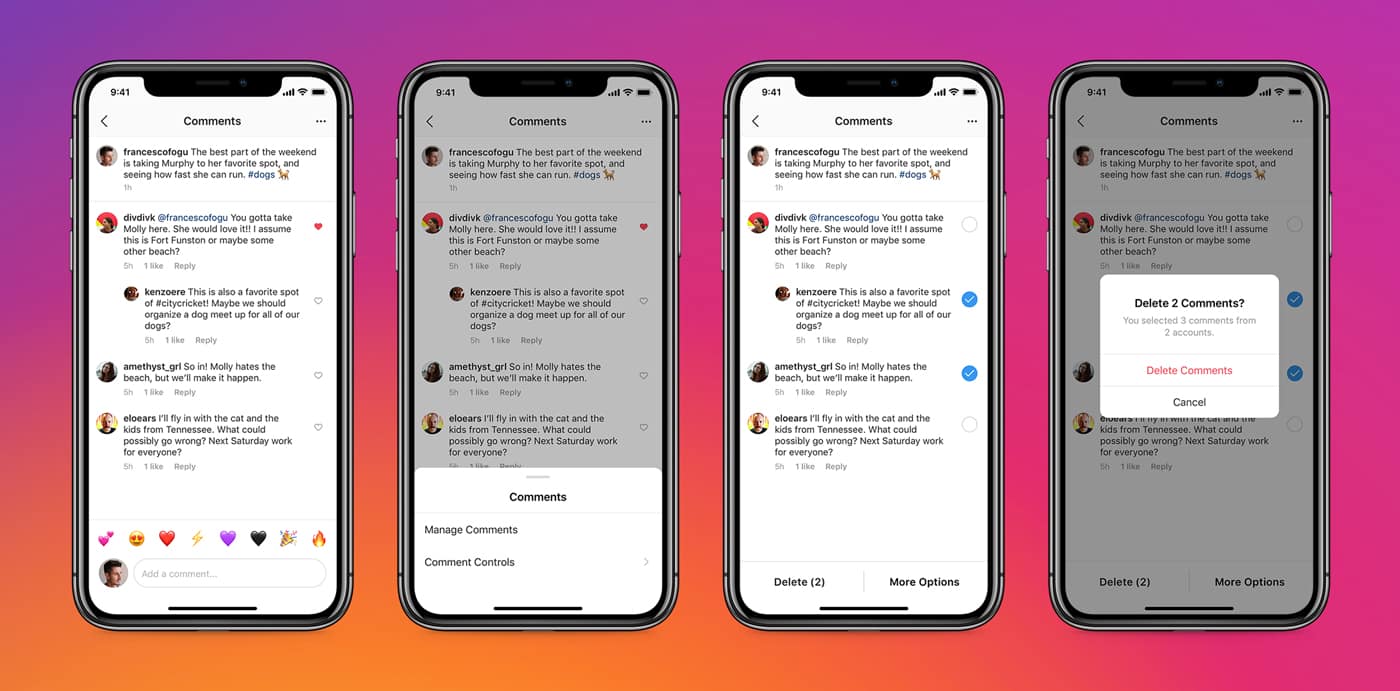 Instagram Adds New Options for Bulk Deleting Comments and